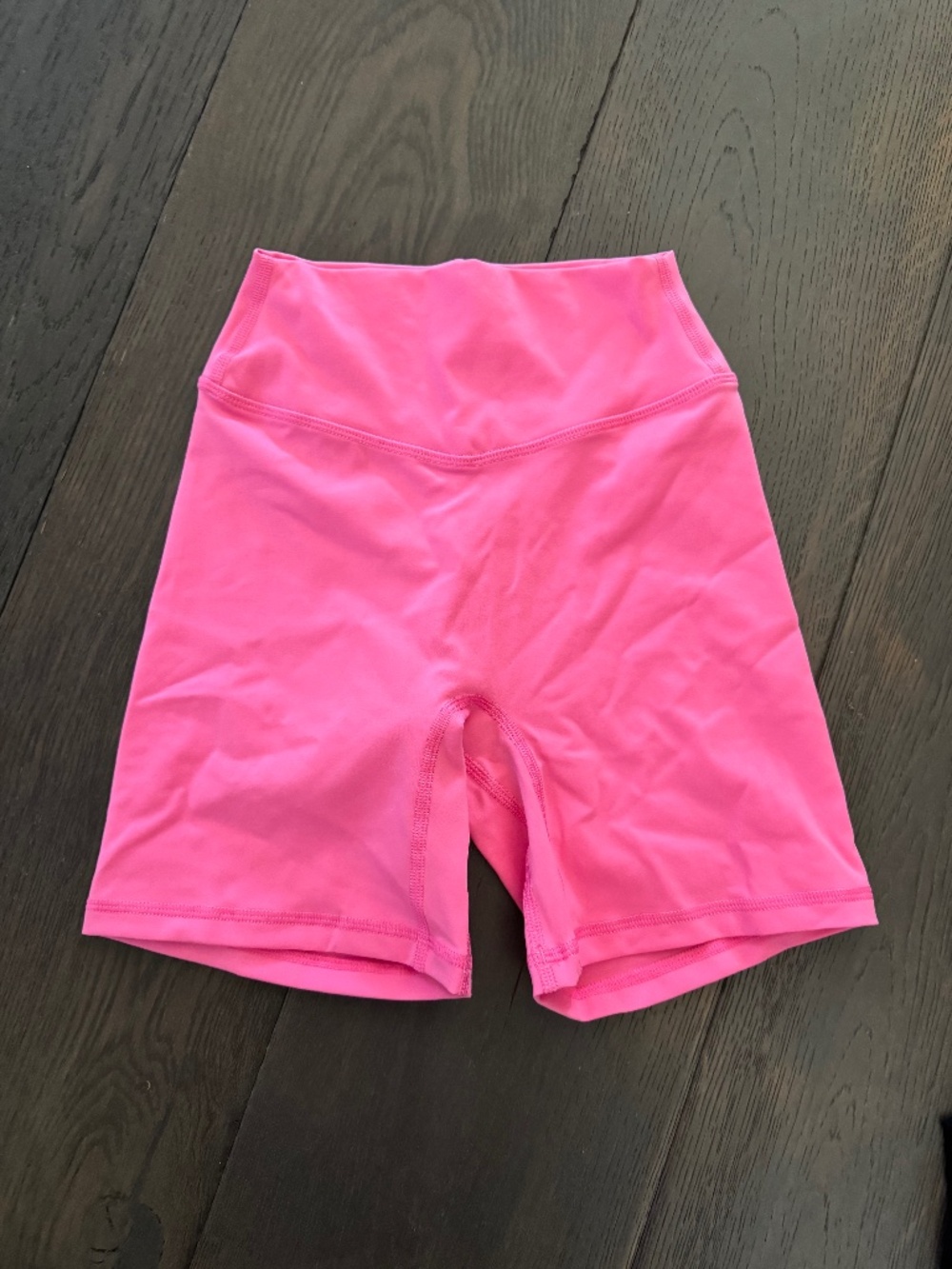 Pink workout shorts